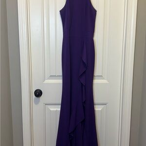 Elegant Purple Evening Gown‎